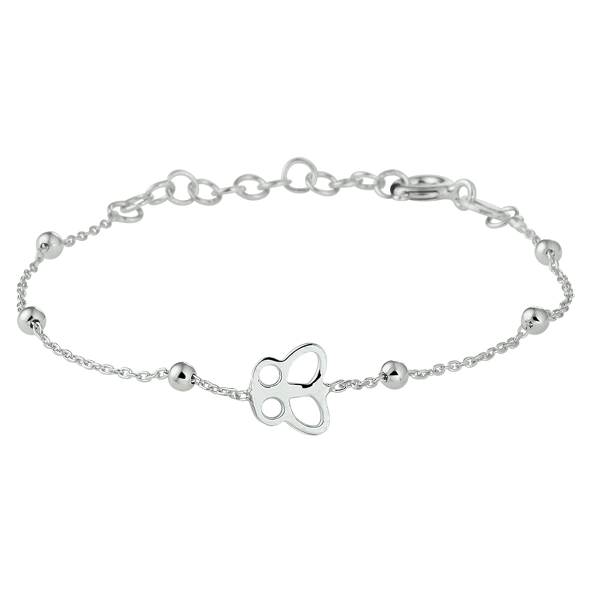 Zilveren armband vlinder 13+3cm |1329444