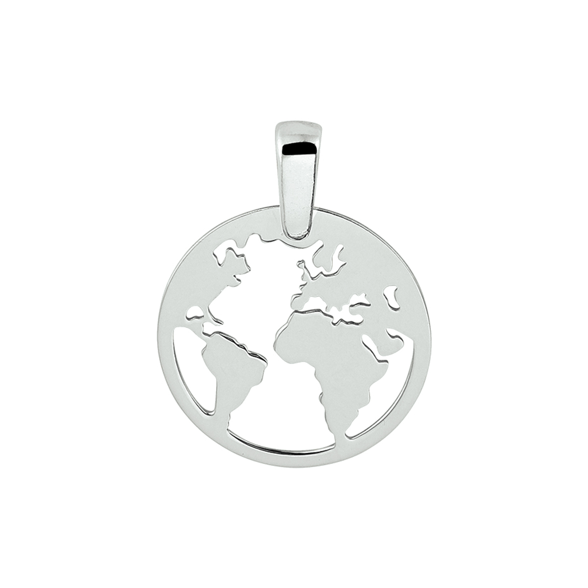 Beschrijving: Gerhodineerd zilveren hanger in de vorm van een wereldbol. De hanger heeft een totaalhoogte van 23mm en een diameter van 16mm. Combineer deze hanger met een bijpassend collier uit onze collectie of vanuit je eigen stash. Info: Gerhodineerd zilver is door de rhodiumlaag beter bestand tegen verkleuren en krassen.