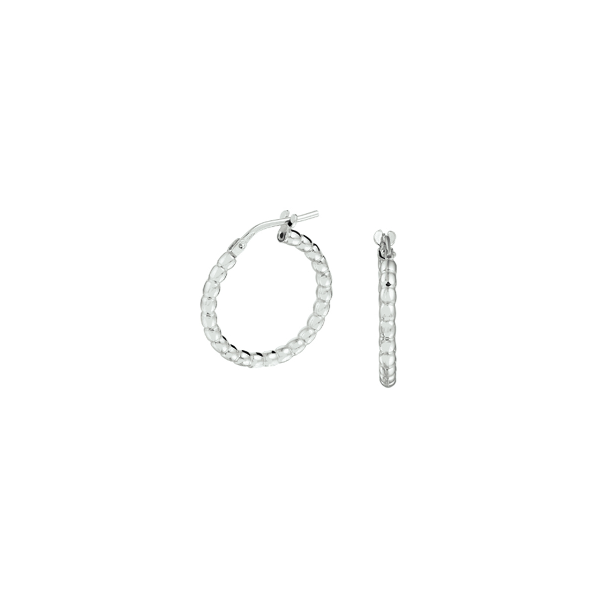 Gerhodineerd 925 zilveren oorringen met een diameter van 20mm. Info: Gerhodineerd zilver is door de rhodiumlaag beter bestand tegen verkleuren en krassen.