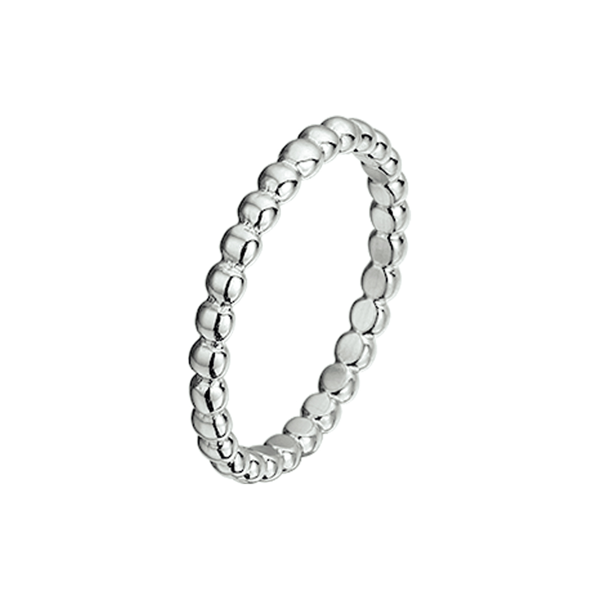 Zilver gerhodineerd damesringen.