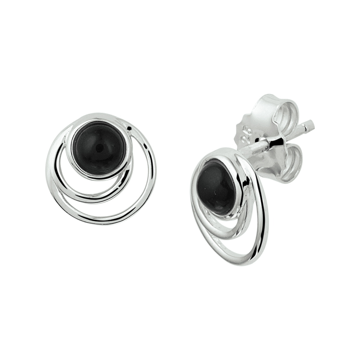Oorknoppen onyx