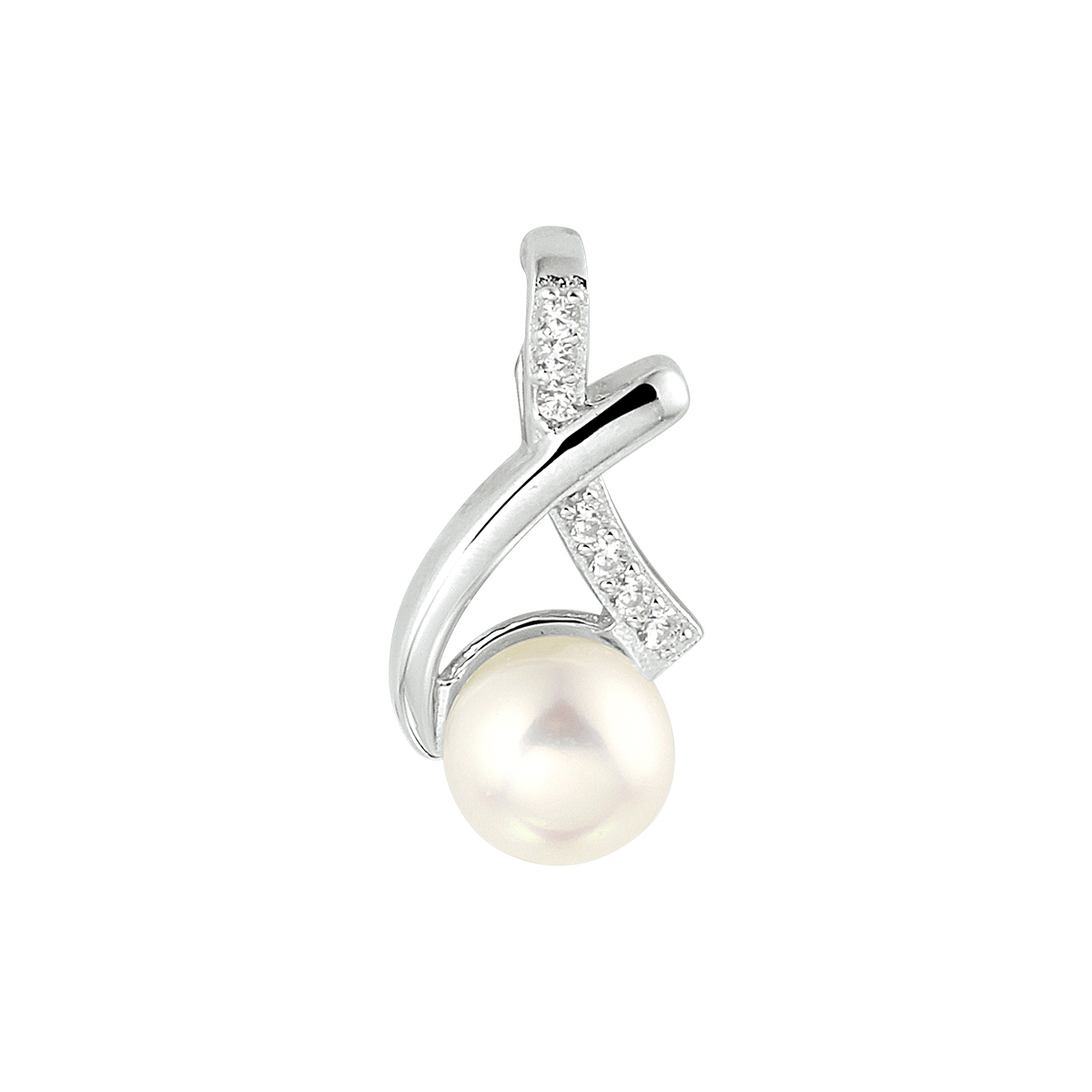 Huiscollectie Hanger parel en zirkonia 1333081 - 17.5mm