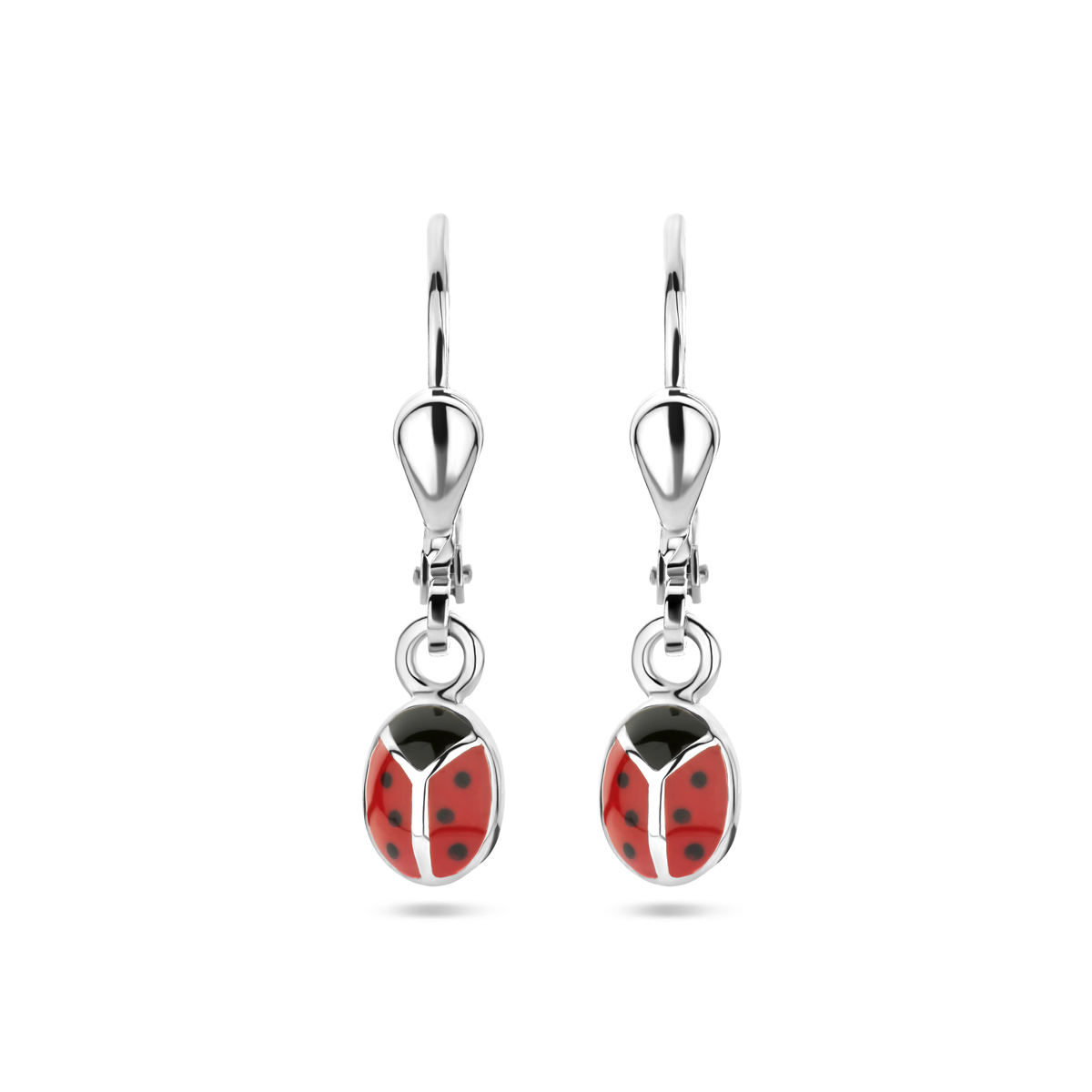 Dit prachtige juweel is gemaakt van zilver en heeft een schattig geëmailleerd lieveheersbeestje als eyecatcher. Het is perfect om elke outfit een speelse touch te geven. Draag het op een eenvoudige ketting voor een subtiel effect of op een armband voor een opvallende look. Dit juweel is veelzijdig en past bij elke gelegenheid. Maak een fashion statement met dit lieveheersbeestje juweel!