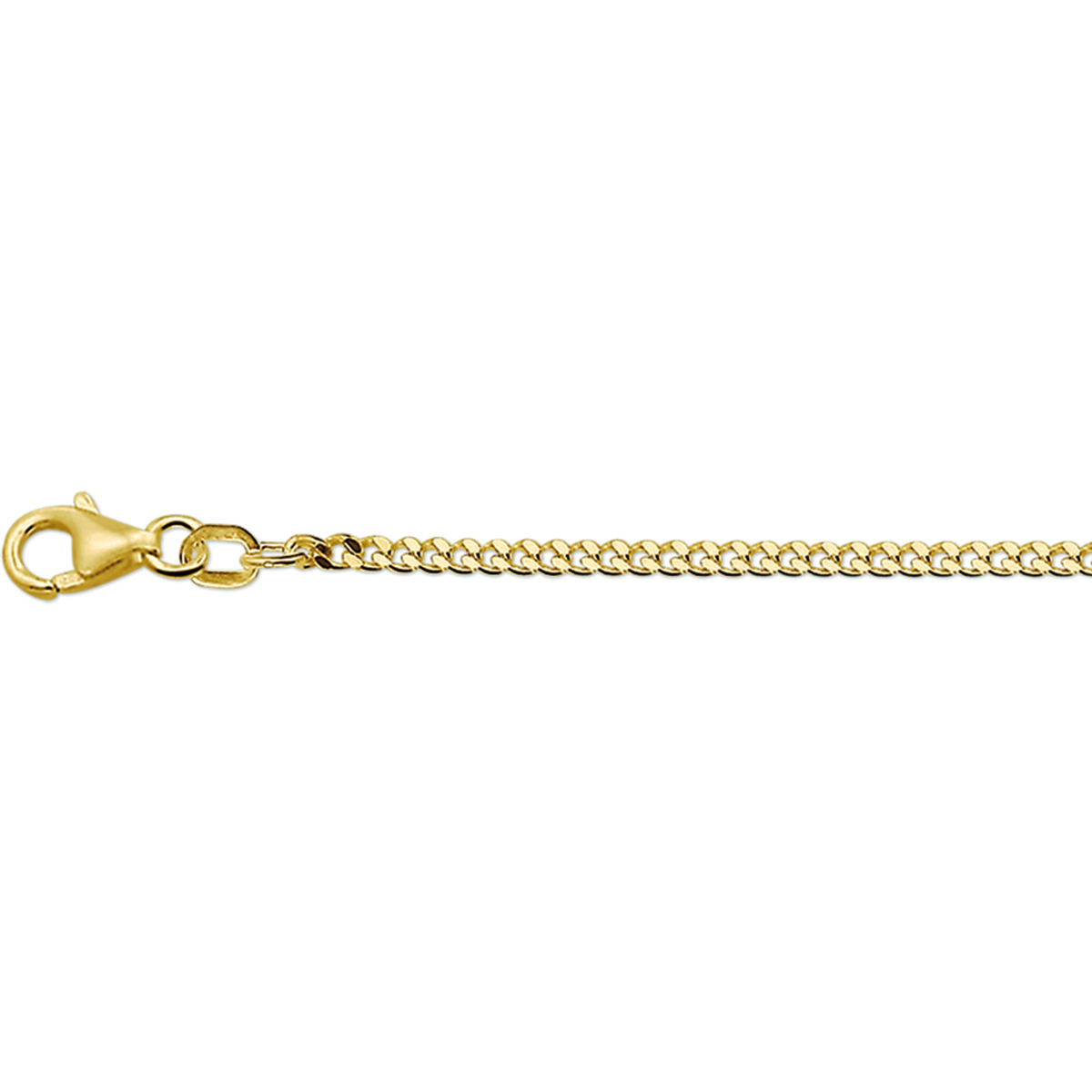 Geelgouden collier met gourmet schakel
Breedte: 2.2 mm
Langste lengte: 50 cm