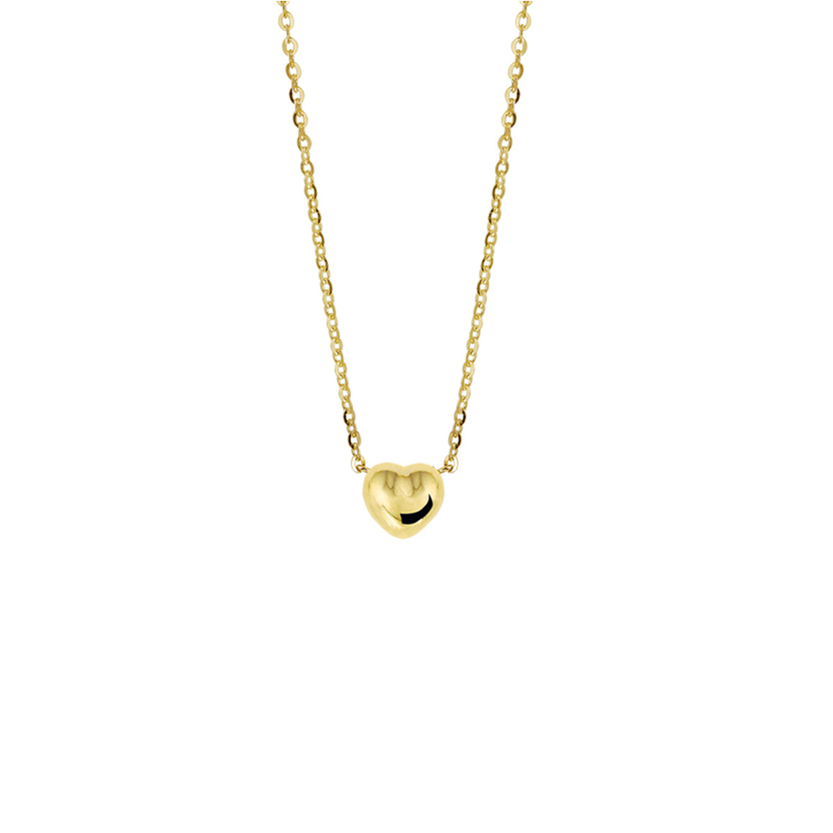 38 cm - 40 cm Goud Hart 1,0 mm