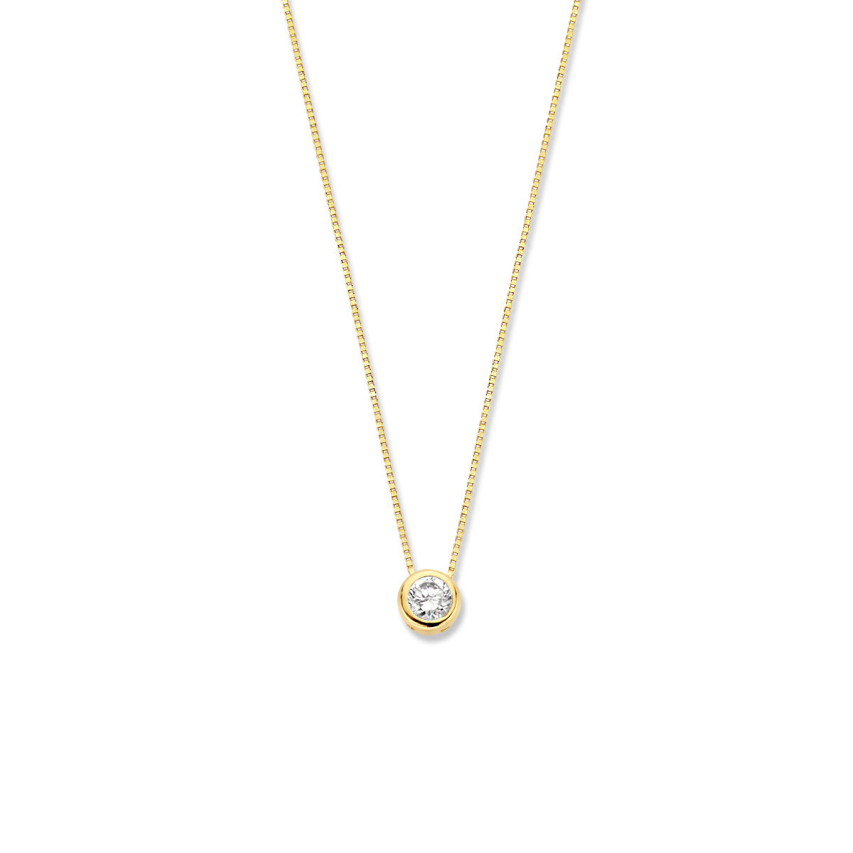 Gouden collier met hanger