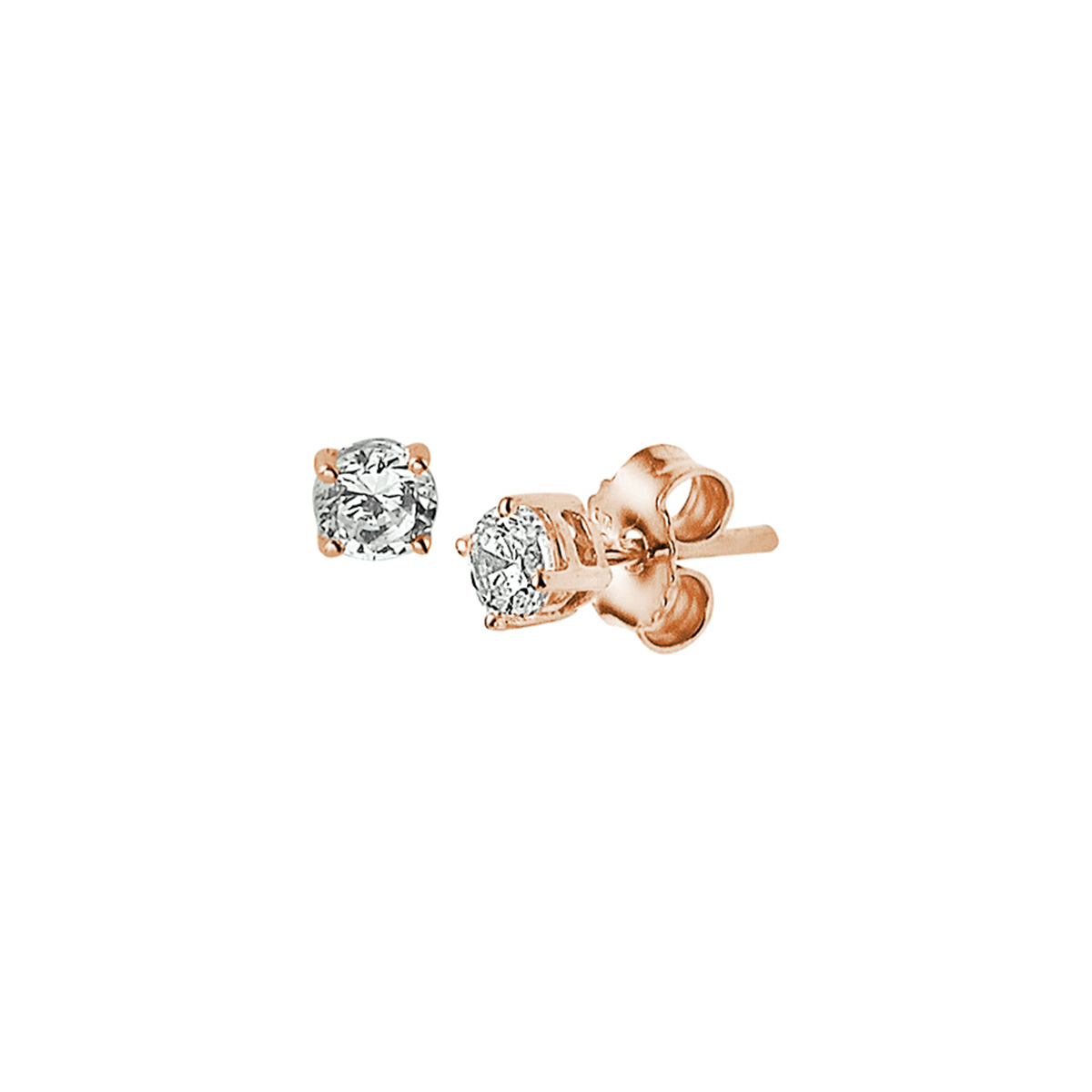 Deze prachtige rose gouden oorknoppen met zirkonia steentjes van 3mm voegen een subtiele sprankeling toe aan je look. Draag ze alleen voor een minimalistische look of combineer ze met andere oorsieraden voor een trendy effect. Een must-have voor elke sieradencollectie!