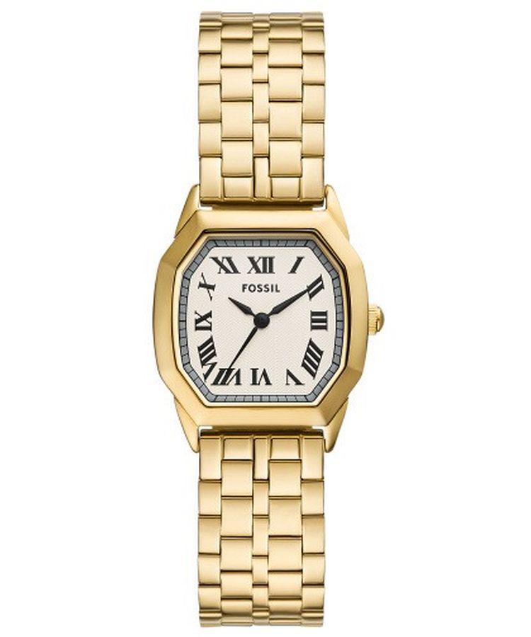 De Fossil Horloge ES5361 heeft een zilveren roestvrij stalen band en kast, met een roségouden wijzerplaat en details. De chronograaf en datumweergave maken dit horloge zowel stijlvol als functioneel. Draag dit horloge als een statement accessoire bij zowel casual als formele outfits. De beste manier om het te dragen is op de pols, perfect om je look af te ronden. Upgrade je stijl vandaag nog met de Fossil ES5361!