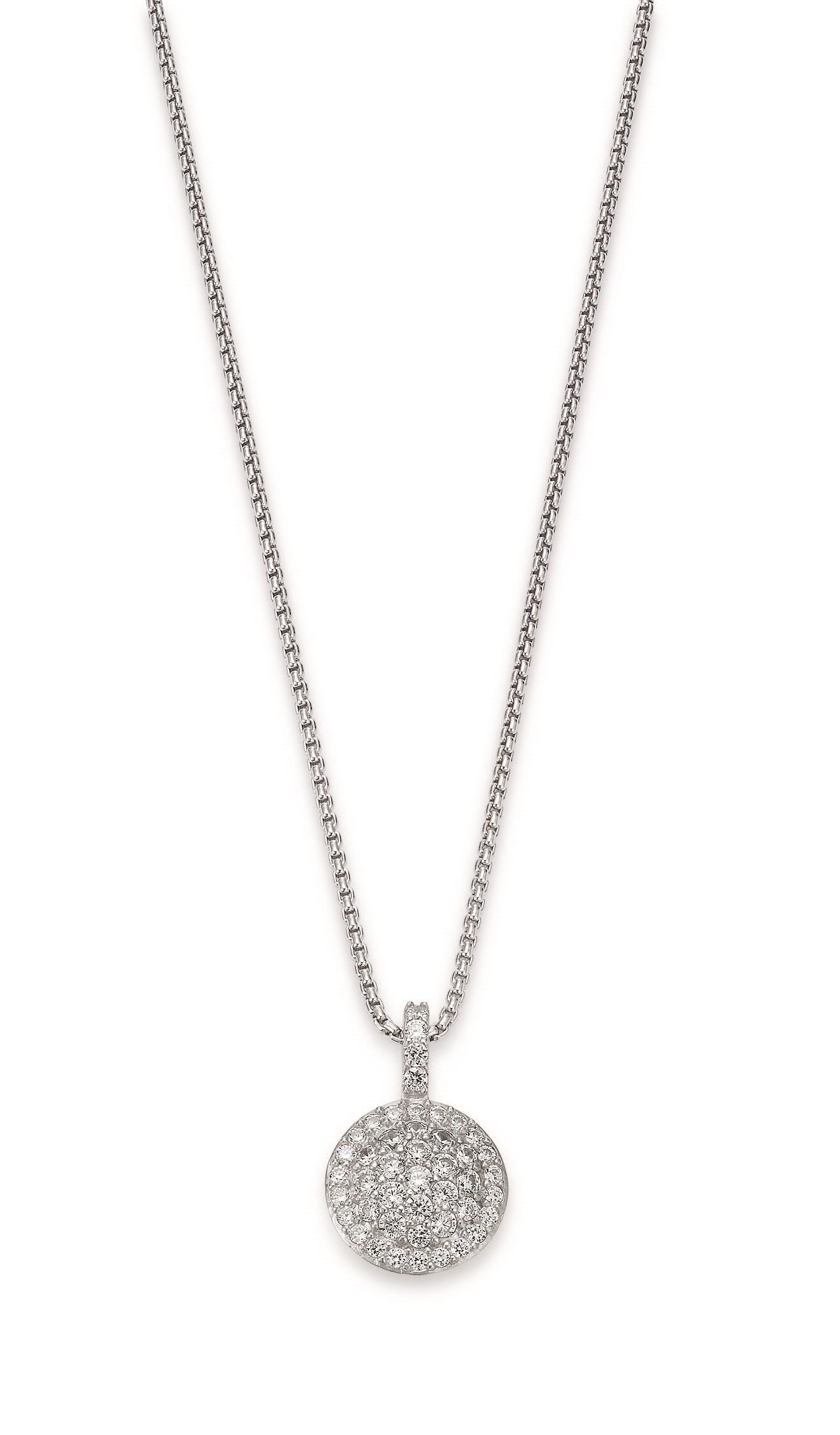 Ketting in zilver van het merk Viventy met hangertje en zirconia