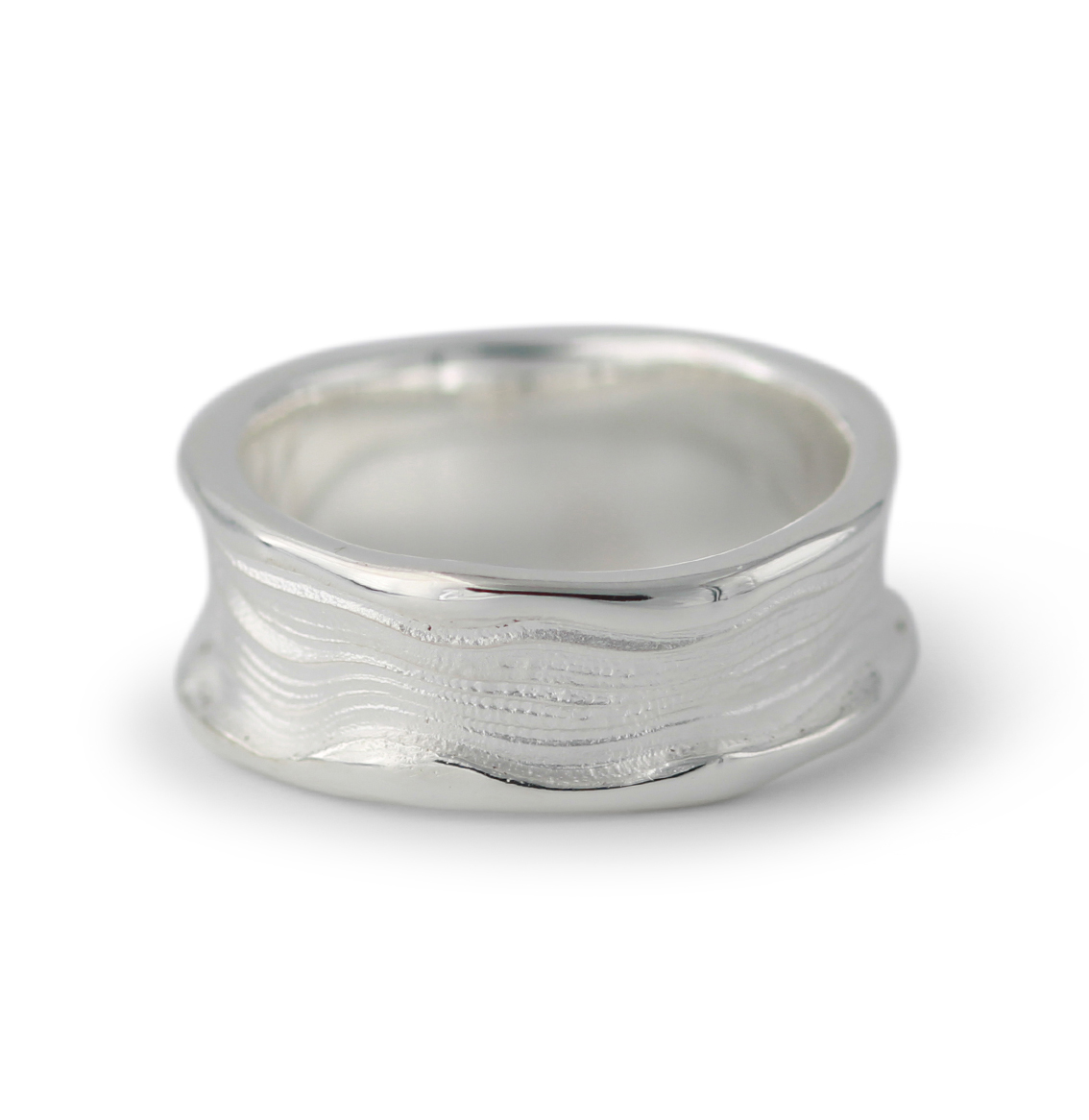Zilveren ring 9 mm