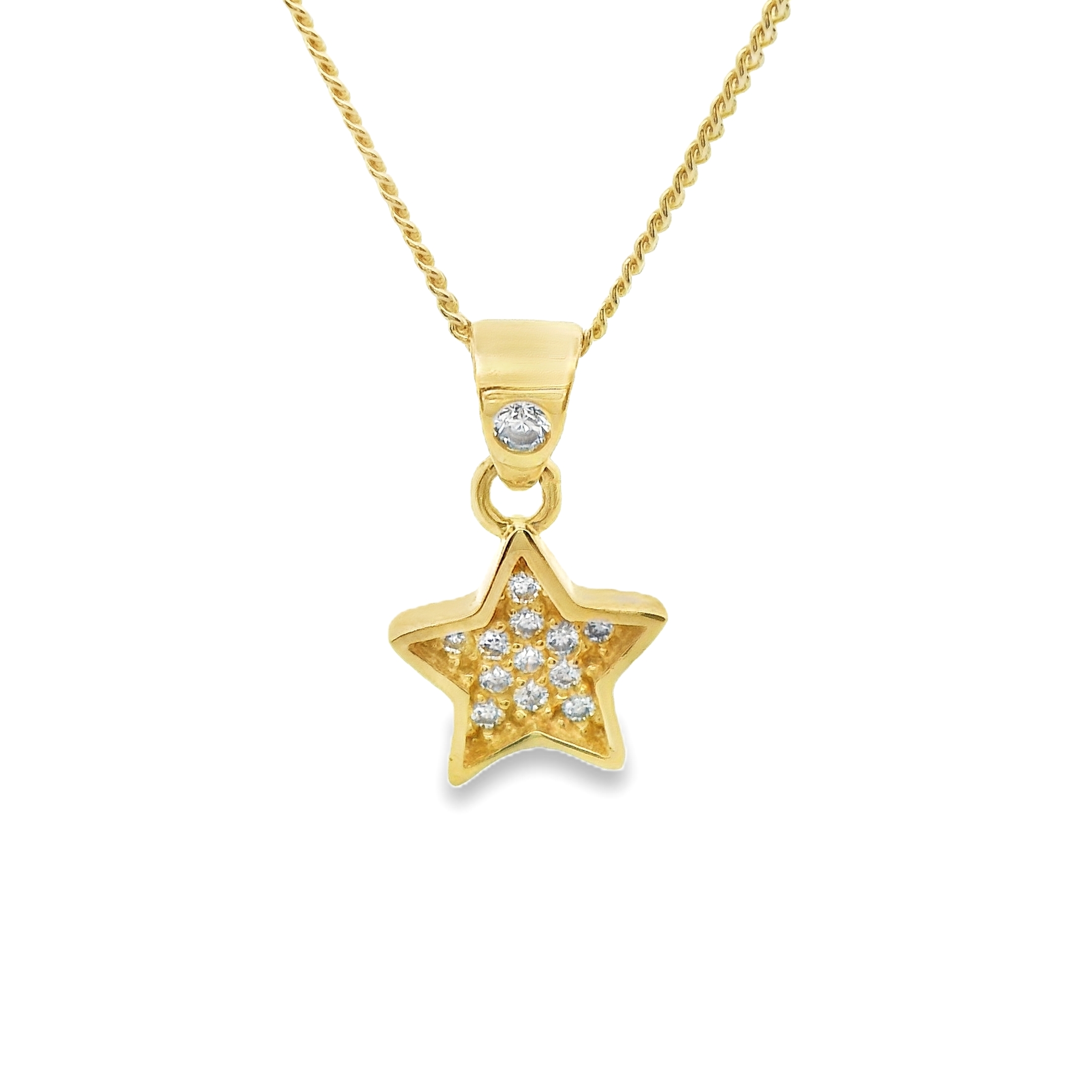 Deze hanger van Louis Bros is vervaardigd uit 14 karaat geelgoud met zirkonia (0.79 gr.).
Deze hanger in de vorm van een ster, bezet met zirkonia, is een stralend en elegant sieraad. Het warme geelgoud biedt een prachtige achtergrond voor de fonkelende zirkonia steentjes, die de ster laten schitteren als een hemels juweel. Deze hanger is een tijdloos symbool van hoop, ambitie en inspiratie, perfect om elke dag een vleugje glamour toe te voegen of om te dragen bij bijzondere gelegenheden. Het is een verfijnd accessoire dat zowel eenvoud als luxe uitstraalt.