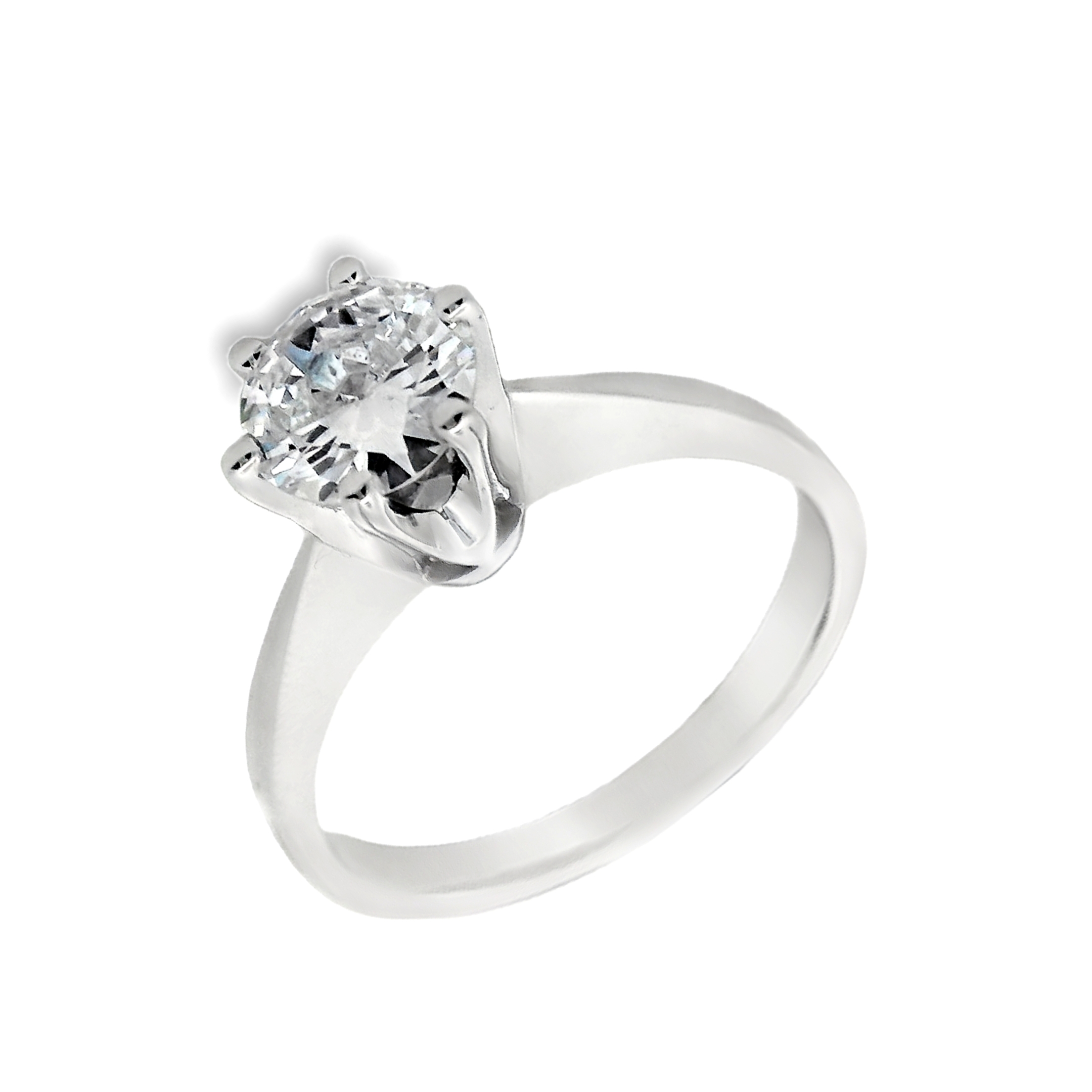 Deze ring van Louis Bros is vervaardigd uit 14 karaat witgoud (3.21 gr.) en is gezet met 1 briljant geslepen diamanten met een totaalgewicht van 0.95ct. De ring heeft een diameter van 7 mm, minimale breedte van 2 mm. en een hoogte van 8 mm. Deze ring straalt klassieke elegantie uit. Het witgoud geeft de ring een tijdloze en verfijnde uitstraling, terwijl het diamantje in het midden een subtiel maar stralend accent vormt. Deze klassieke en elegante ring is perfect voor iedereen die houdt van een tijdloos en ingetogen sieraad. Met deze ring om je vinger voel je je gegarandeerd stijlvol en chic!
De ring is verkrijgbaar in meerdere afmetingen.