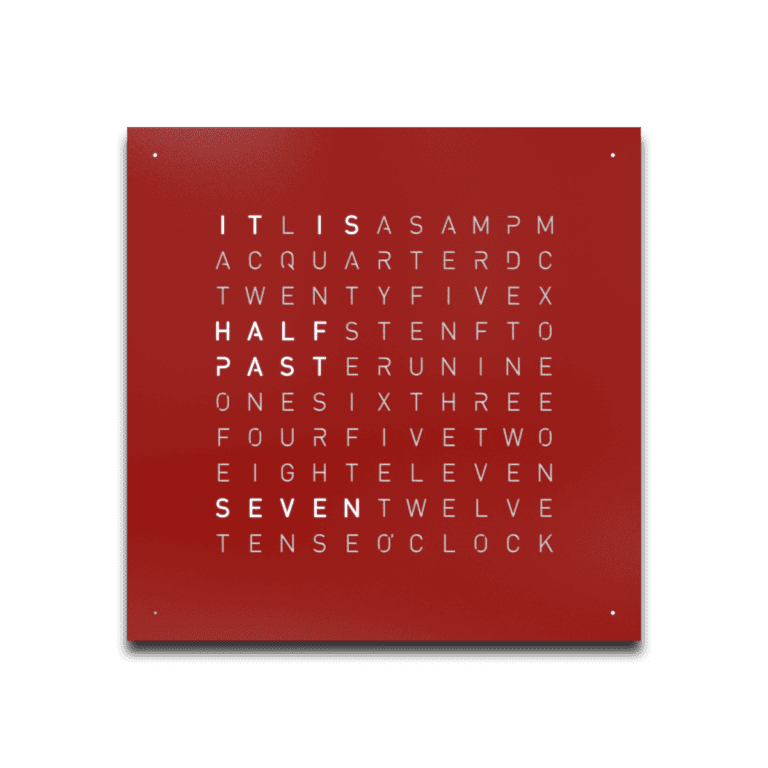 Front qlocktwo earth 13,5 red pepper