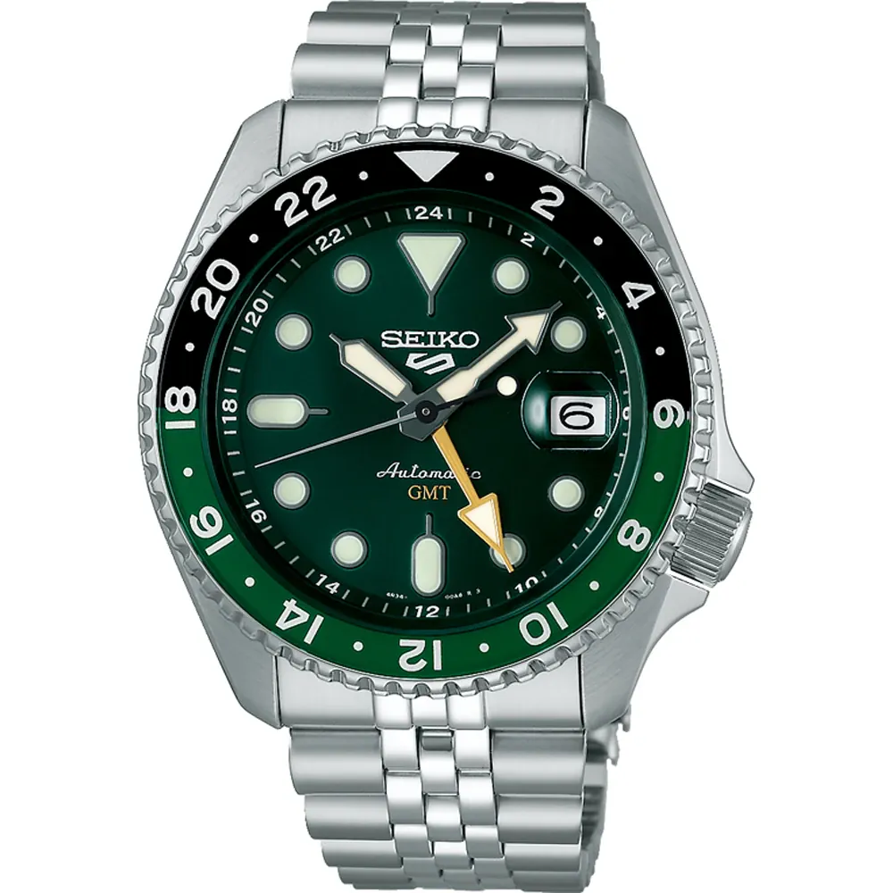 Seiko 5 Sports - Automaat met GMT, 100 meter WR, Mineraalglas - SSK035K1