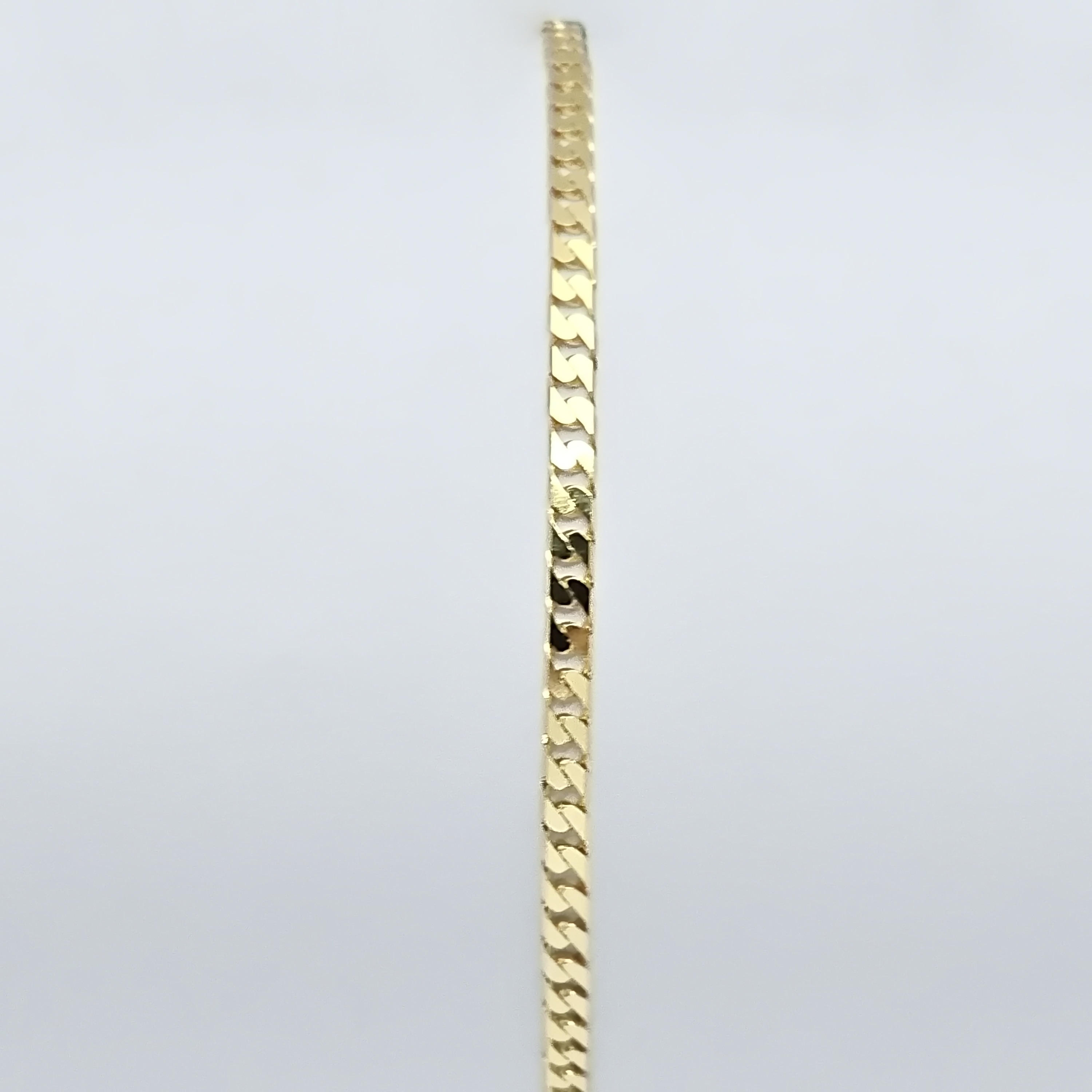 Gouden armband , gourmet 21 cm.