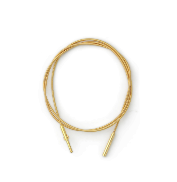 Campur verguld flexibel omegacollier 1.10mm. 45cm. met bajonetsluiting