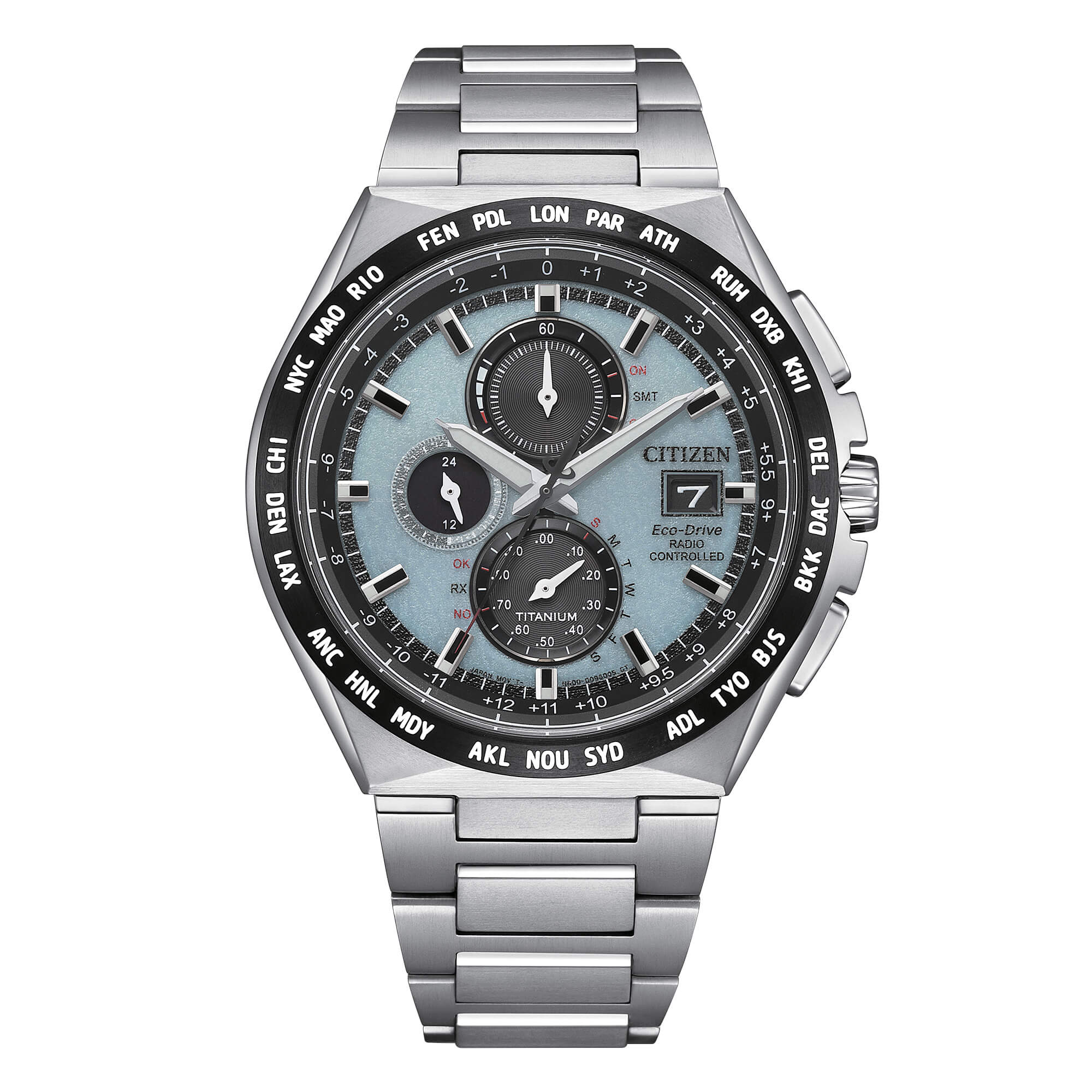 Citizen Radio Controlled AT8238-84M Horloge - Titanium - Zilverkleurig - Ø 44 mm