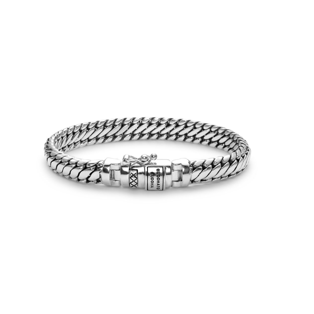 Buddha to Buddha - Ben XS bracelet silver, Zilveren armband 23cm, J070 G - 001K010700114