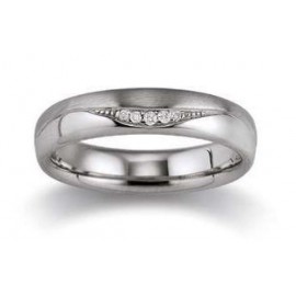 Ring in zilver met diamant 0.035 ct van het merk Viventy