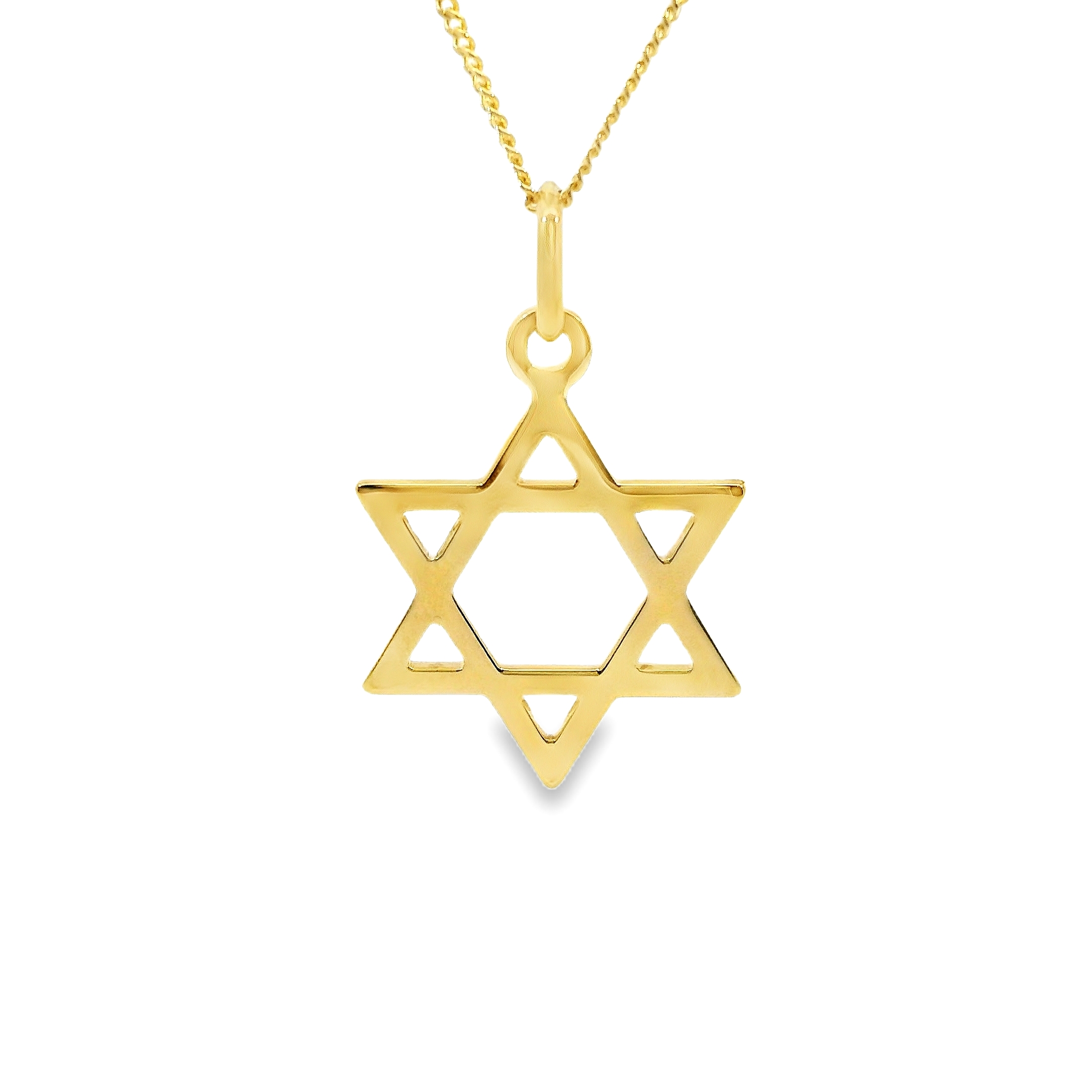 Deze hanger van Louis Bros is vervaardigd uit 14 karaat geelgoud (1.30 gr.).
Deze hanger in de vorm van een Davidster combineert tijdloze schoonheid met diepe symboliek. Het warme geelgoud geeft het sieraad een elegante uitstraling, terwijl het eenvoudige ontwerp de kracht van het symbool benadrukt. Dit klassieke en betekenisvolle sieraad is perfect voor dagelijks gebruik of speciale gelegenheden, een verfijnde toevoeging aan elke sieradencollectie.