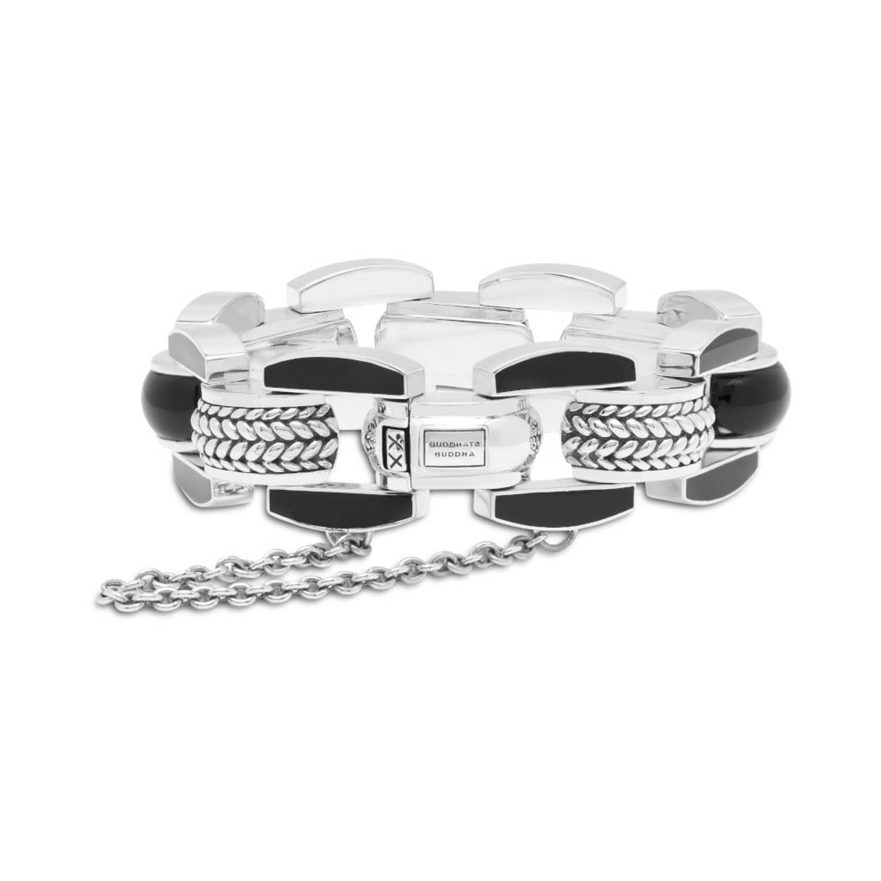 Buddha to Buddha - Limited Edition The Batul Black Onyx, zilveren armband 23cm  042 G - 001J010420107