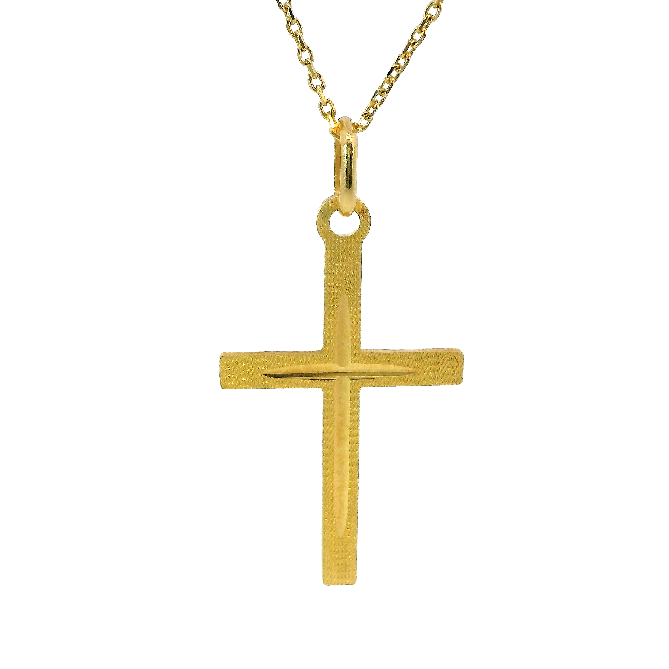 Deze hanger van Louis Bros is vervaardigd uit 14 karaat geelgoud (1.18 gr).
Deze elegante hanger in de vorm van een kruis heeft een unieke uitstraling. Aan één zijde is het kruis prachtig bewerkt met gedetailleerde patronen, wat het een verfijnde en artistieke uitstraling geeft. De andere zijde is glad en glanzend, wat zorgt voor een klassiek en tijdloos contrast. Deze hanger biedt twee stijlen in één: de bewerkte kant voor een meer opvallende look, en de gladde kant voor een subtiele, verfijnde uitstraling. Perfect voor elke gelegenheid!