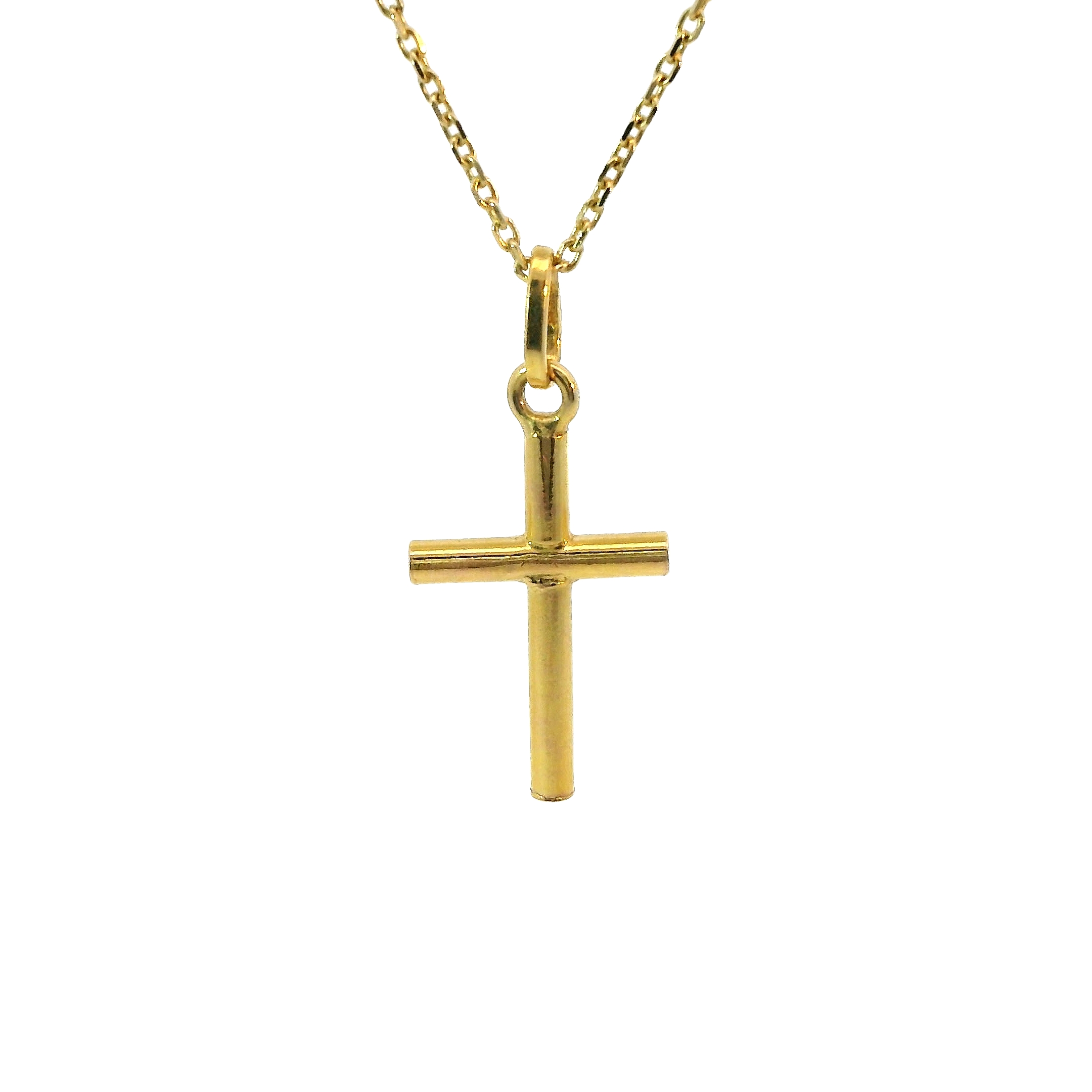 Deze hanger van Louis Bros is vervaardigd uit 14 karaat geelgoud (1.09 gr).
Deze kruis is een klassiek en elegant sieraad, vervaardigd uit hoogwaardig goud. Het eenvoudige maar krachtige ontwerp van het kruis straalt warmte en tijdloze schoonheid uit. Perfect om dagelijks te dragen of voor speciale gelegenheden, voegt deze hanger een vleugje luxe toe aan elke outfit. Een sieraad met zowel symbolische als esthetische waarde, dat traditie en stijl combineert.