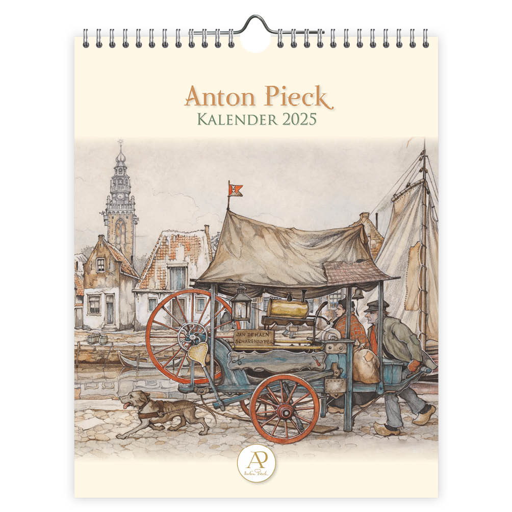 Stijlvolle Anton Pieck kalender inclusief Nederlandse feest- en gedenkdagen. Elke pagina bevat een overzicht van 2 maanden. Wie kent de prachtige werken van Anton Pieck niet? Anton Pieck is de bekendste Nederlandse illustrator uit de 20e eeuw. Het verleden, vooral de 19e eeuw, inspireerde Anton Pieck en hij ontwikkelde al vroeg een eigen stijl. Zonder dat hij daarop uit was, bereikte hij daarmee een miljoenenpubliek in binnen- en buitenland. Deze kalender is tweetalig: Nederlands-Engels.
Formaat: 24,5 x 31,5 cm