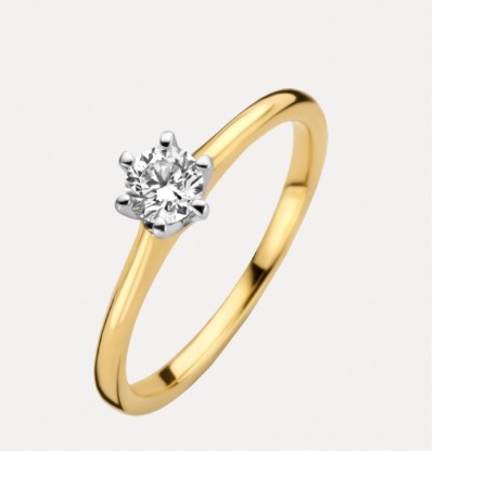 Bicolor Reale ring 0.07crt