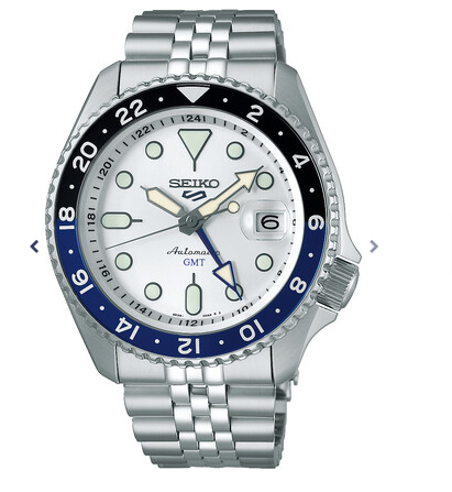 Seiko 5 Sports is nieuw leven ingeblazen met de creatie van een nieuwe collectie. Het ontwerp is op één van Seiko's geliefdste sporthorloges, de Seiko Sportmatic 5, uit de jaren 60 geïnspireerd welke al meer dan 50 jaar synoniem staat voor geweldige betrouwbaarheid, duurzaamheid en prestaties voor een prijs die liefhebbers van mechanische horloges wereldwijd erg aansprak. De '5' stond voor de belofte dat ieder Seiko 5 uurwerk was voorzien van 5 essentiële kenmerken: automaat kaliber, dag-datum weergave op de 3-uur positie, water resistance, een ingebedde kroon op de 4-uur positie en een degelijke kast en band. Het nieuwe ontwerp is voorzien van een gemoderniseerde versie van de vermaarde kast, de bekende pijlvormige wijzers, de karakteristieke 3D urenmarkeringen en de eenzijdig roterende bezel. 