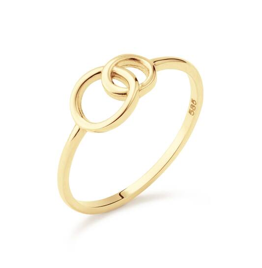 Jacky geelgouden ring; Giro Doppio (2 open rondjes)
