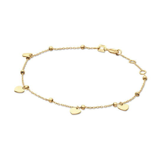 gouden Jackie armband, Cuore 18cm