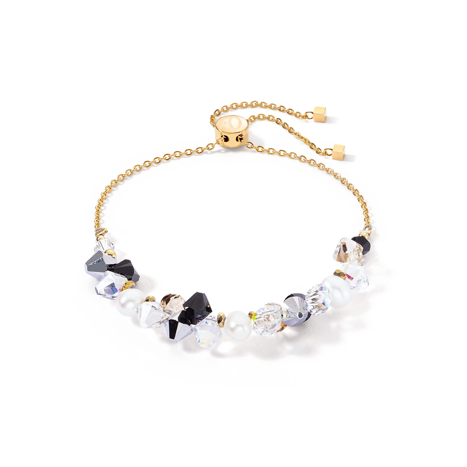 Armband Dancing Crystals & Pearls staal vergulde armband kristals, zwart en parels.
Ontdek de betoverende Dancing Crystals & Pearls armband - onze parelversie van de populaire serie - een fascinerende combinatie van delicaat glinsterende zoetwaterparels en sprankelende kristallen in zwart, kristal. Perfect voor speciale gelegenheden of om een ​​vleugje glamour toe te voegen aan uw dagelijkse look.

