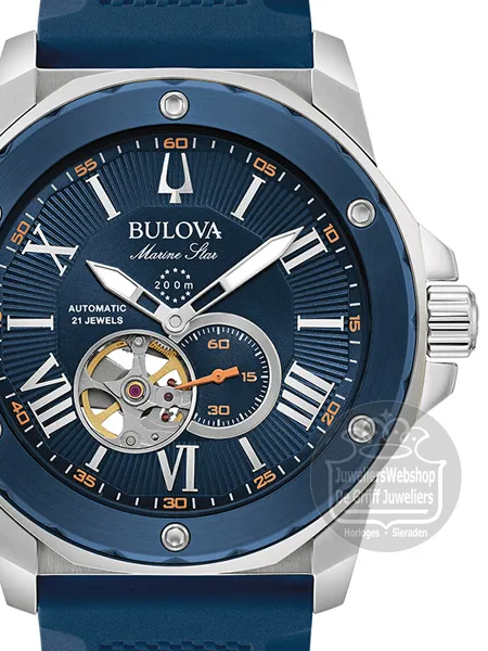 Bulova 98A303 horloge heren Marine Star Chronograaf Automaat