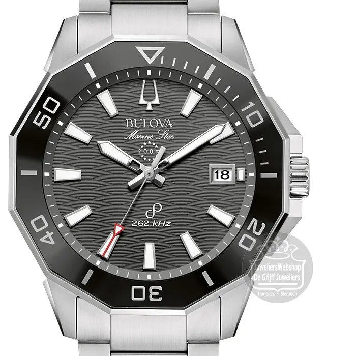 Bulova Marine Star Precionist Herenhorloge 96B434 Zwart