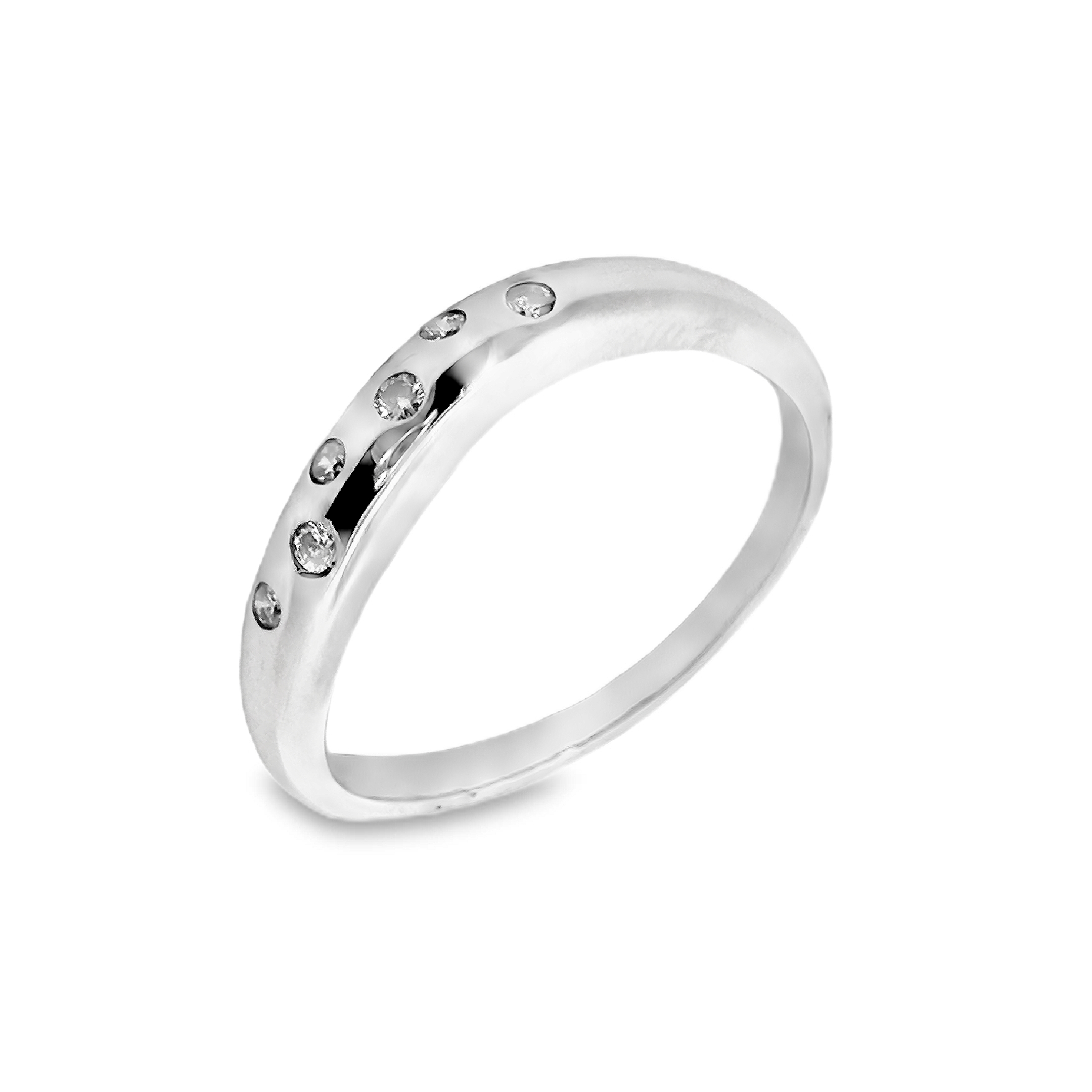 Deze ring van Louis Bros is vervaardigd uit 14 karaat witgoud (3.39 gr.) en is gezet met 6 briljant geslepen diamanten met een totaalgewicht van 0.06ct. De ring heeft een breedte van 3.75 mm, en een dikte van 3 mm. Deze ring bestaat uit onze lijn van exclusieve modellen sieraden met prachtige designs van hoge kwaliteit.
De ring is verkrijgbaar in meerdere afmetingen.