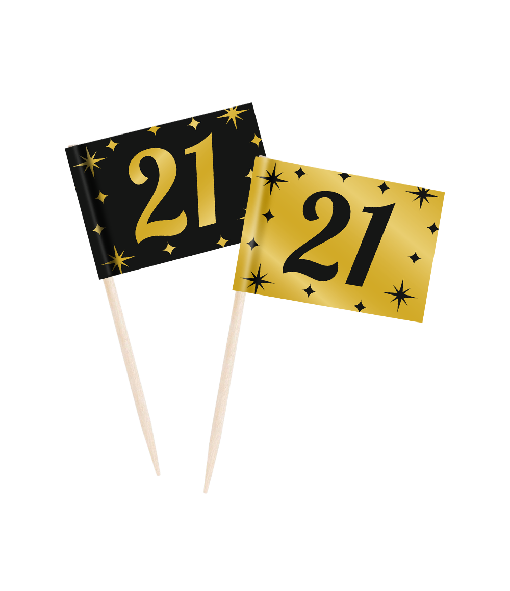 De Classy party cocktail picks zijn de ideale versiering voor in een hapje op bijvoorbeeld een verjaardag en zijn daarom reuze handig.