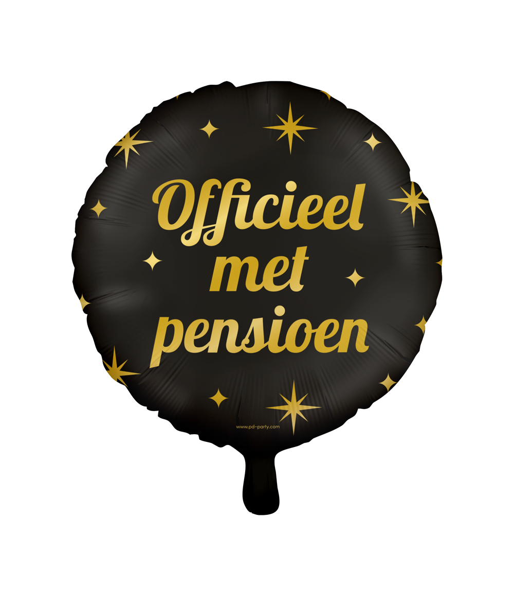 De Classy foil balloons zijn onderdeel van de luxe Classy lijn van Paper Dreams en een leuke toevoeging bij bijvoorbeeld de party vlaggen en de party ballonnen. Door de gebruikte kleurencombinatie goud/zwart vallen de classy foil balloons Pensioen extra op bij een feestje! De folie ballon kan worden gevuld met helium of met lucht, hiervoor wordt standaard een rietje meegeleverd. 