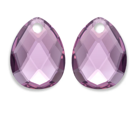 Sparkling Jewels oorstenen Aubergine Quartz Aftergow