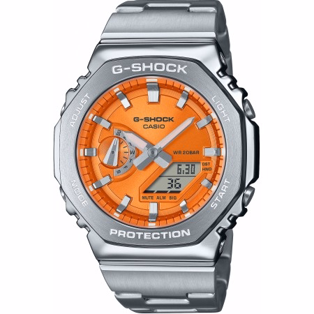 Dit stalen horloge GM-2110D-4AER heeft een stoer en tijdloos design. Met functies zoals een chronograaf en datumweergave is dit horloge zowel stijlvol als functioneel. De beste manier om het te dragen is bij een casual outfit voor een extra touch of elegance. De roestvrijstalen band zorgt voor duurzaamheid en comfort. Dit horloge is een must-have voor elke moderne man.