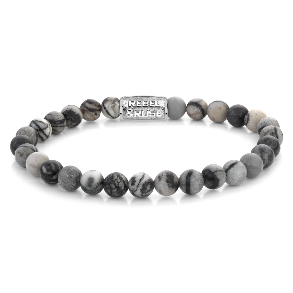 Rebel & Rose - Black Wolf - 6mm Small, Staal 16.5cm - RR-60140-S-S