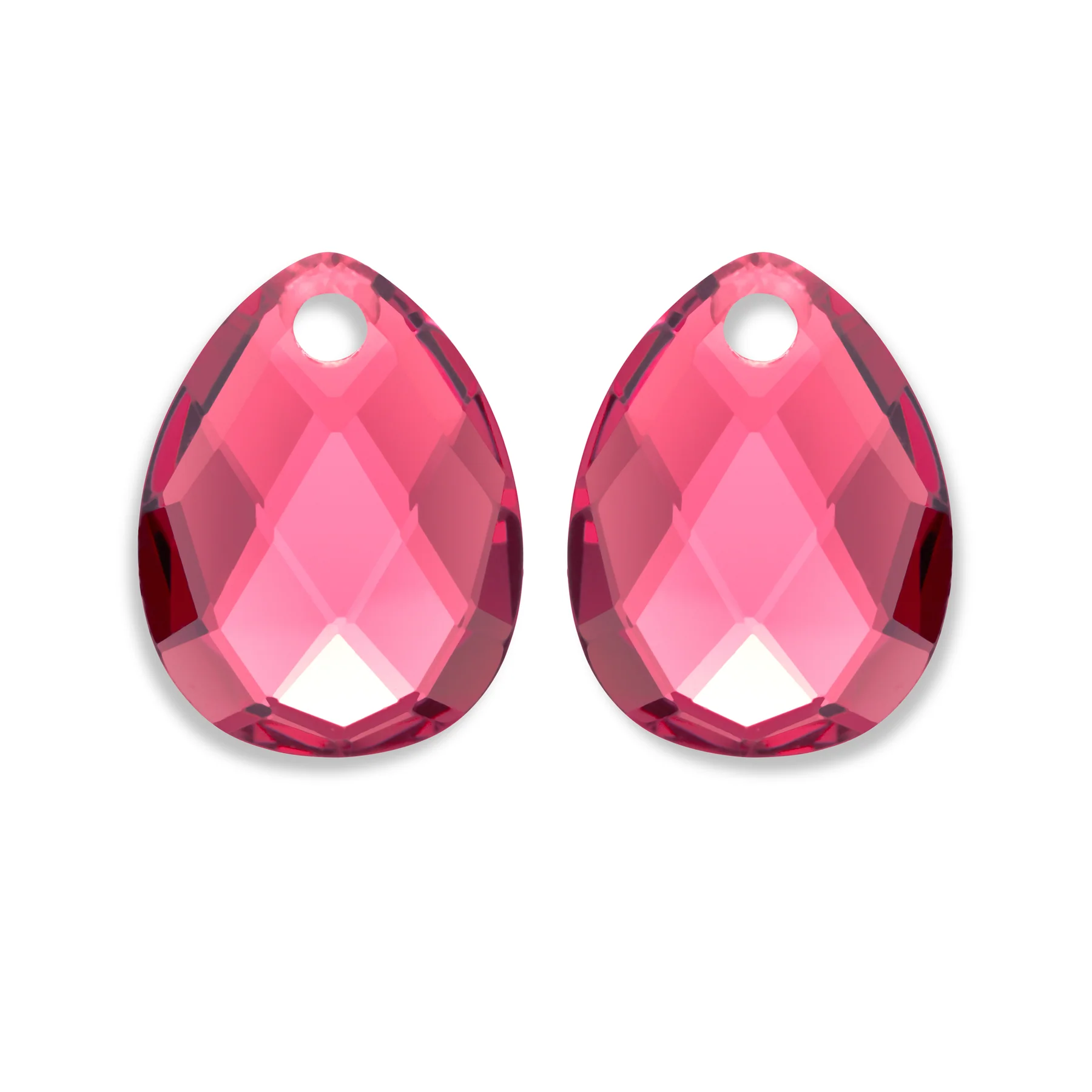 Earstones I Afterglow Fuchsia Quartz