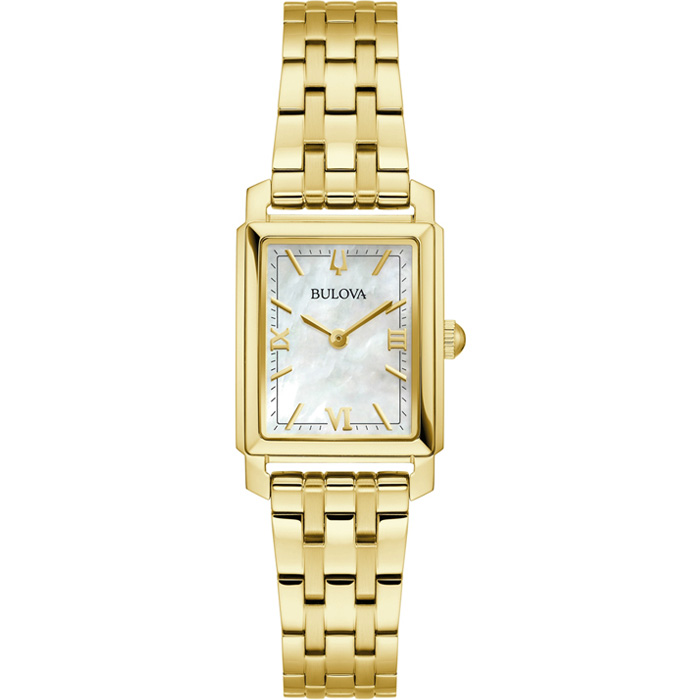 Bulova - Sutton, doublé dames horloge, met parelmoer wijzerplaat, 30 meter WR, Mineraalglas - 97L177