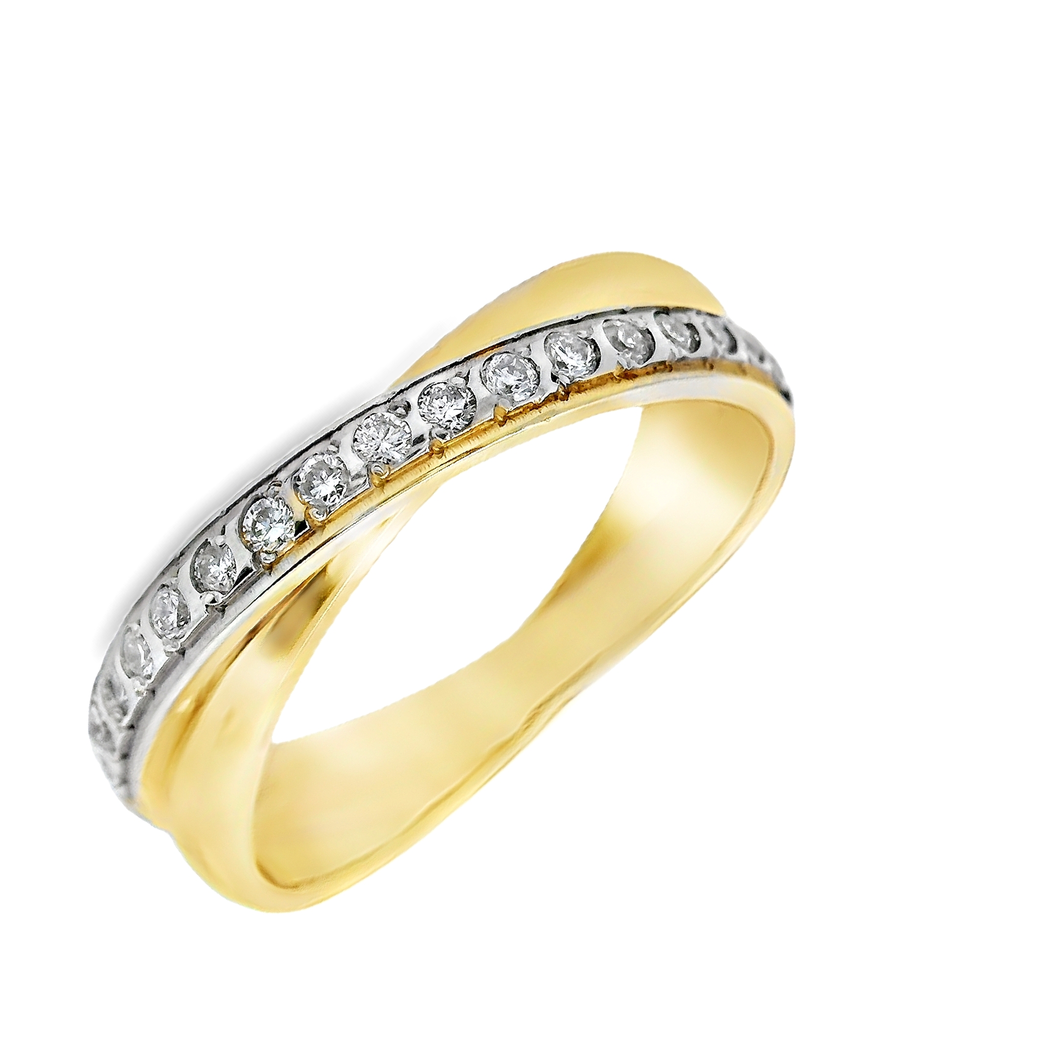 Deze ring van Louis Bros is vervaardigd uit 14 karaat bicolor (3.93gr) en is gezet met 17 briljant geslepen diamanten met een totaalgewicht van 0.15crt.
Deze ring met diamanten combineert het beste van twee werelden: de warme gloed van geelgoud en de koele elegantie van witgoud. Dit stijlvolle contrast geeft de ring een tijdloze en verfijnde uitstraling. De schitterende diamanten voegen een vleugje luxe en sprankeling toe, wat de ring perfect maakt voor zowel bijzondere gelegenheden als dagelijkse elegantie. Een bicolor gouden ring met diamanten is een veelzijdig sieraad dat moeiteloos elke outfit complimenteert en straalt met zijn unieke combinatie van kleuren en materialen.
De ring is verkrijgbaar in meerdere afmetingen.