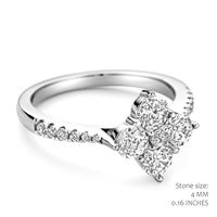 Zilveren Ring met Zirkoon