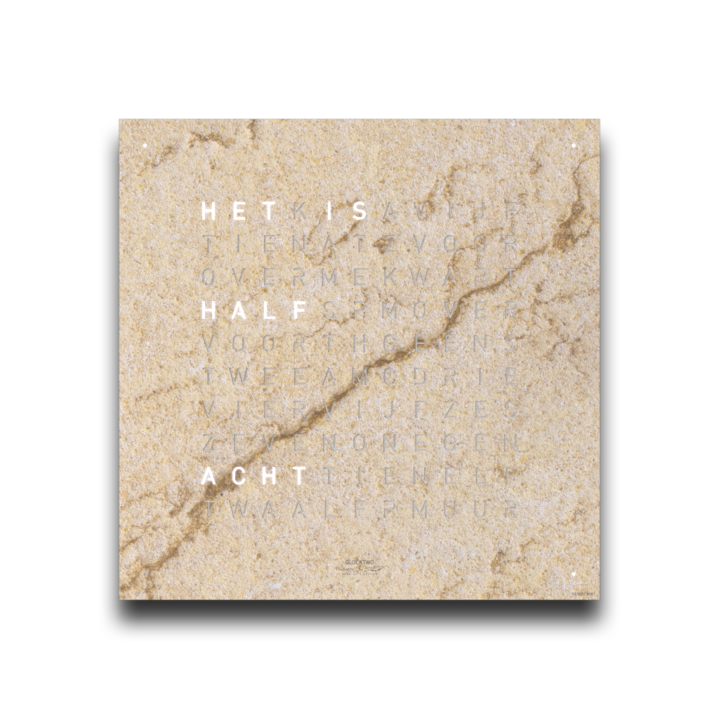 front qlocktwo earth 45 desert