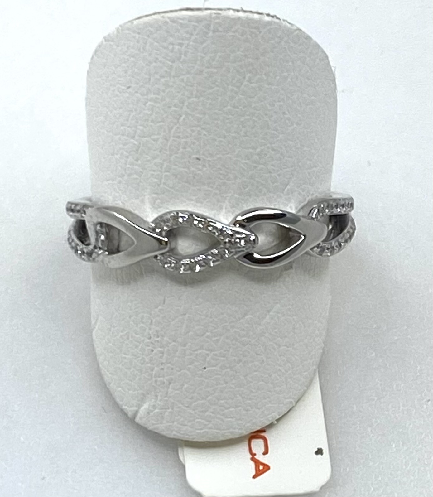 Rosa di Luca zilveren ring zirkonia
