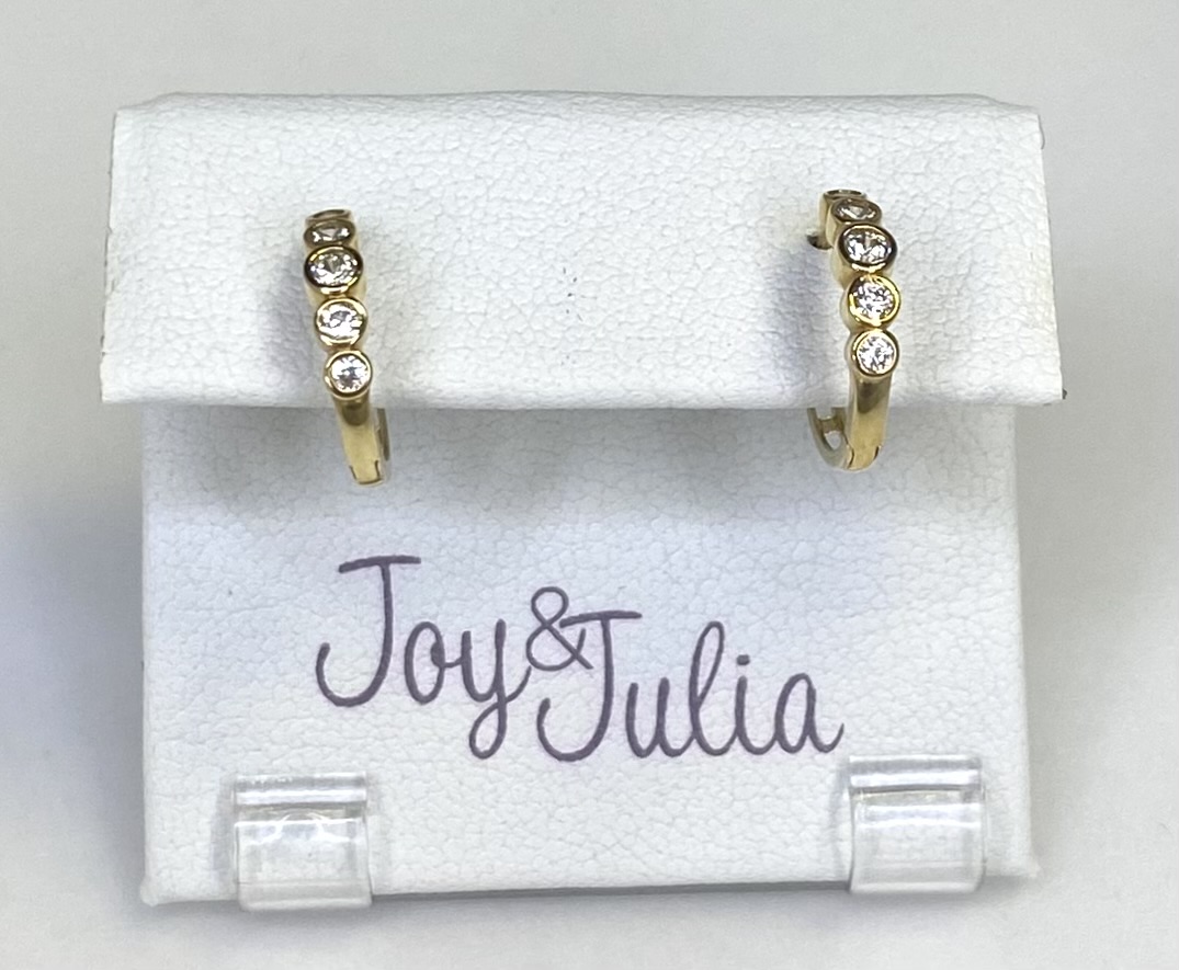 Joy&Julia klapoorringen zirkonia’s 