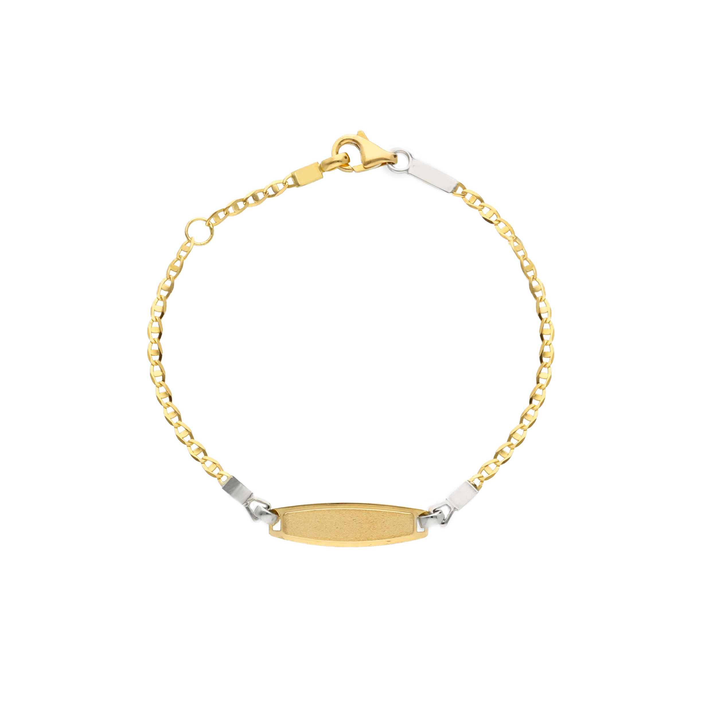 geel/ wit goud kinderarmband