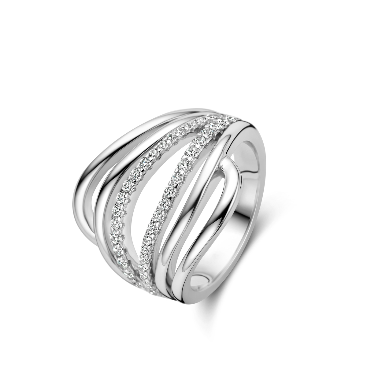Zilveren Ring met Zirkoon